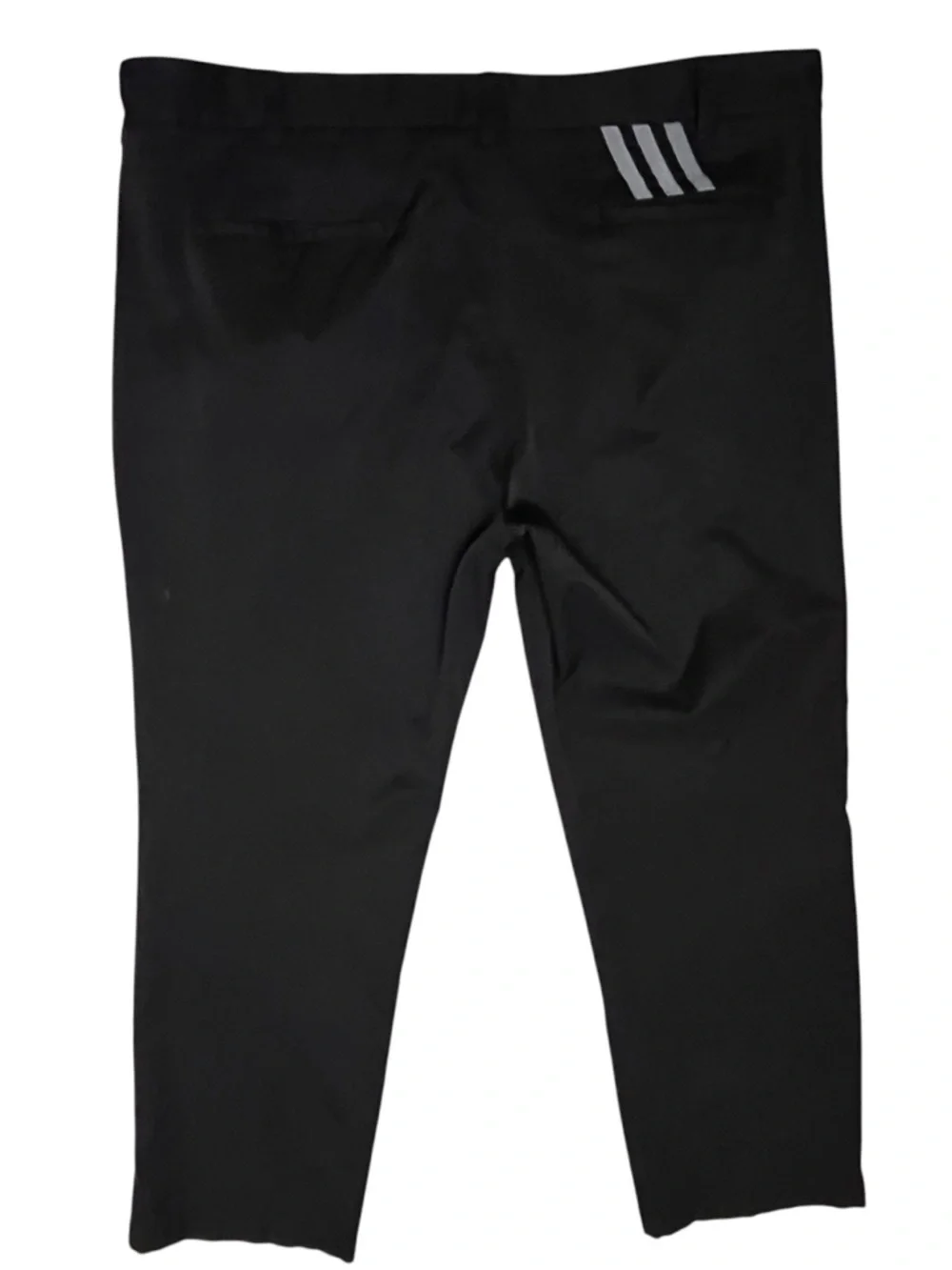 Adidas Men's 40x32 Chino Black Golf Pants Lightweight Athletic 3 Stripe